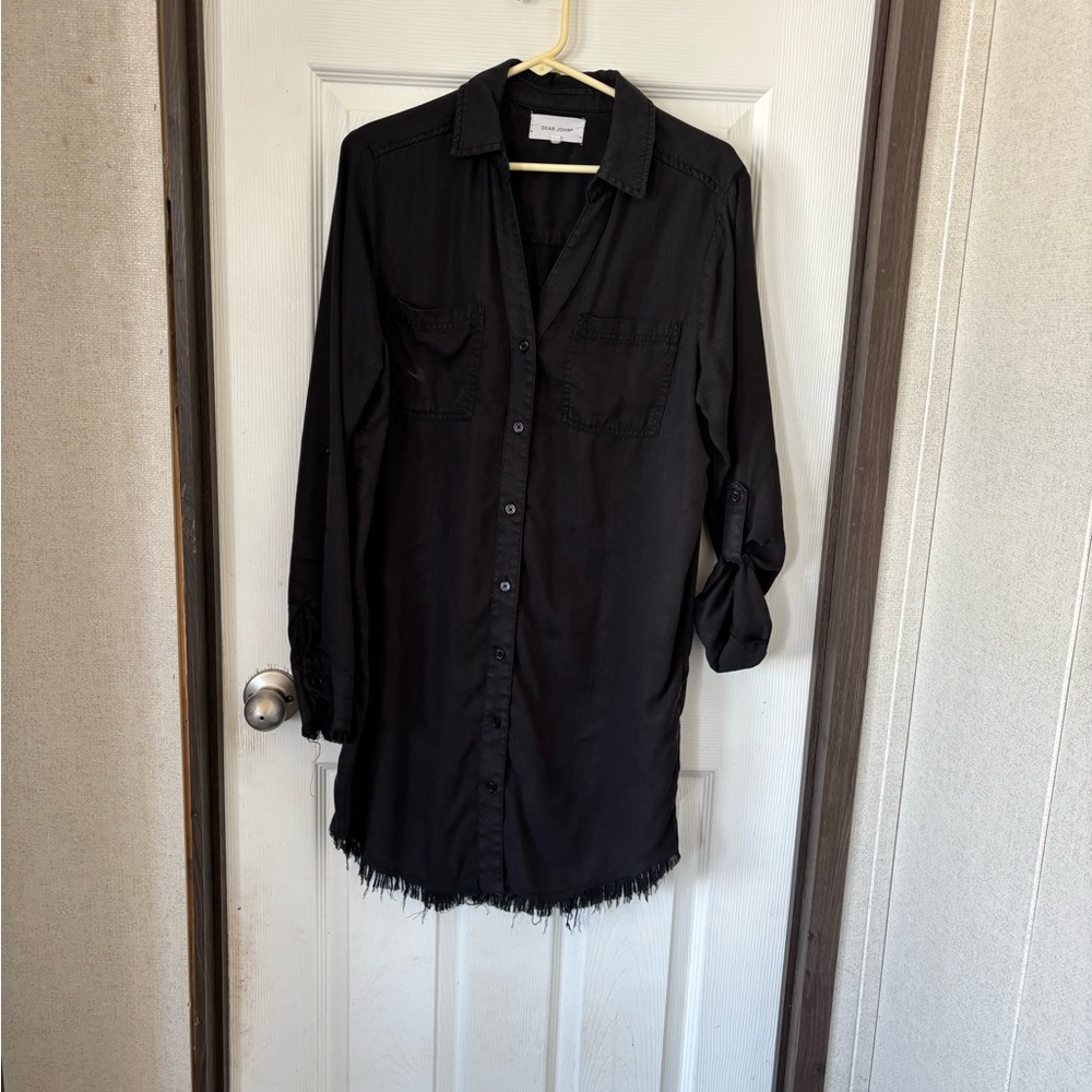 Dear John Black Shirt Dress
